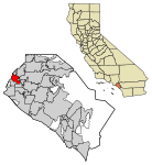 Orange County California Incorporated and Unincorporated areas Cypress Highlighted 0617750